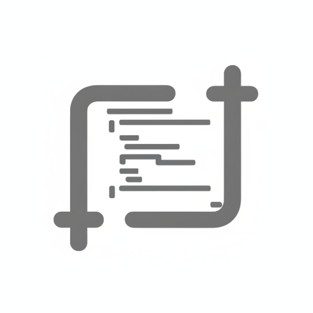 White square with a black border on a white background